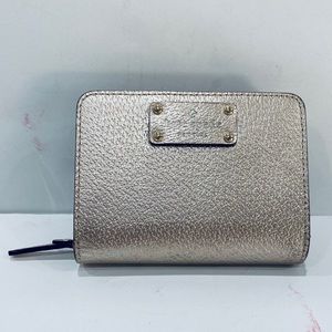 Gold Kate Spade Cards Zip Change Wallet